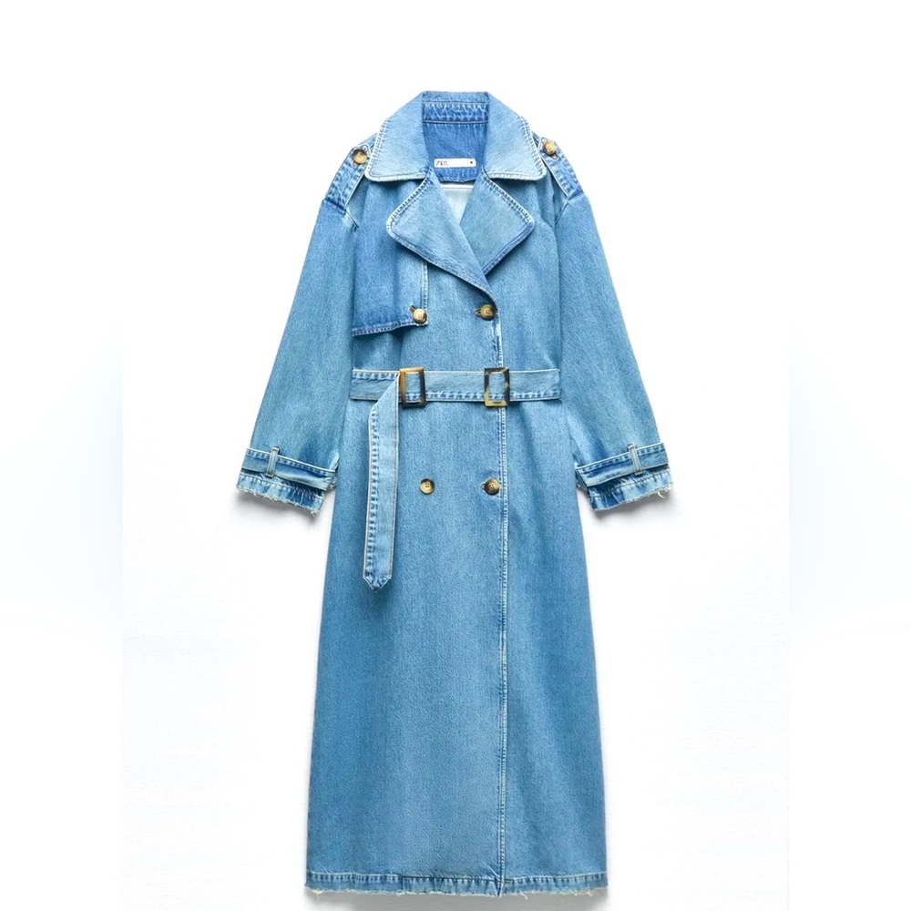 Looking for this Sold Out denim trench coat